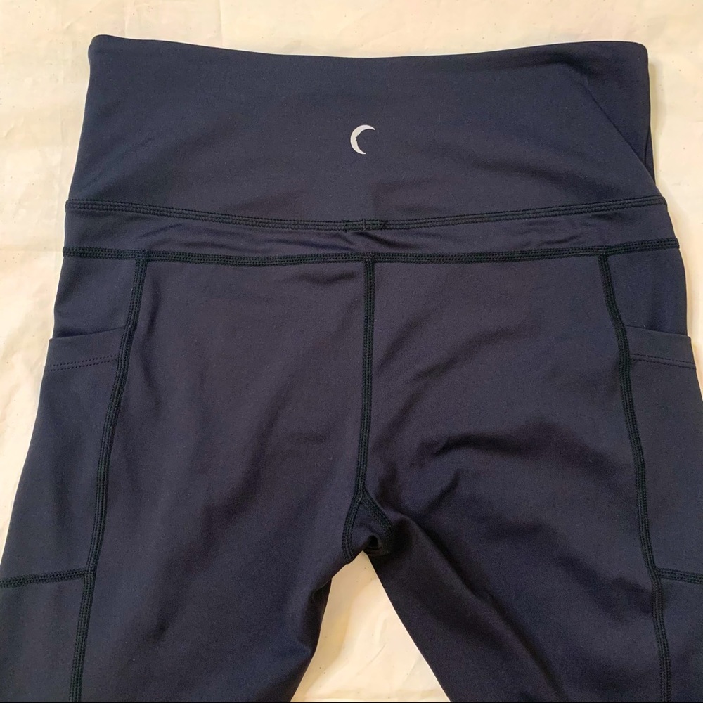 Zyia Active Black High Waist Crop 7/8 Leggings Size 6-8